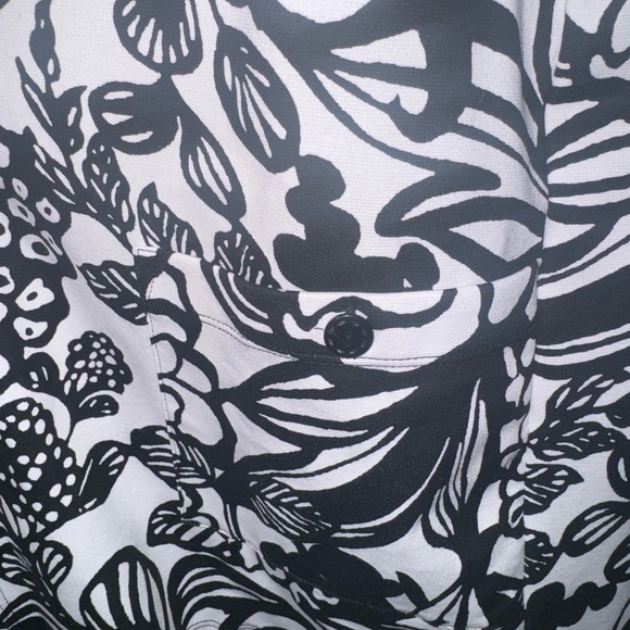 Black & White Open Front Blazer by Allison Daley - Size XL - Picture 6 of 8